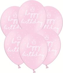 PartyDeco Розови балони - Честит рожден ден 50 бр