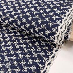  Pamutvászon EMBROIDERY Rosemary navy