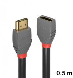 Lindy Cablu de extensie HDMI de mare vitezÄ, 0.5 m, Lindy, Anthra Line 36475 (36475)