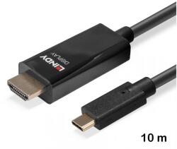 Lindy Cablu adaptor USB tip C la HDMIÂŽ 4K60 de 10 m cu HDR, Lindy 43317 (43317)