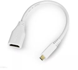 Raspberry Pi Cablu adaptor HDMI mama - micro HDMI tata 0.235m alb RASPBERRY 789RP-19040302 (789RP-19040302) - drumix