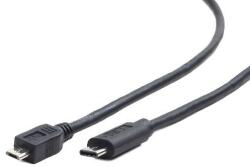Gembird Cablu USB2.0 B micro mufa USB type C mufa 1.8m negru GEMBIRD CCP-USB2-MBMCM-6 (CCP-USB2-MBMCM-6)