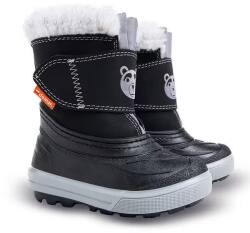 Demar bear 1507c / Детски снежни ботуши с овча вълна - черно/сиви 24-25 (1507c/24-25)