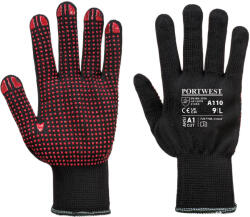 Portwest polka dot a110 / Найлонова ръкавица с pvc мишени - черна xl (a110bkrxl)