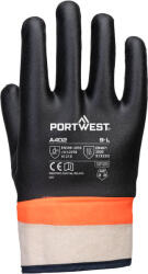 Portwest a402 / Термоустойчиви ръкавици с покритие - черно/оранжево 10 (a402k1rxl)