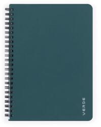 Verde Spirálfüzet A5 60 lapos PP vonalas zöld (8-869)