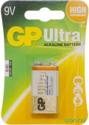 GP Batteries Ultra 9 voltos elem (E) 1db (GP1604AU-BL1)