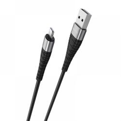 BOROFONE USB Lightning Töltő/adat Fekete 25cm BX32 (BX32)
