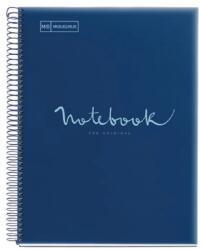 Miquelrius Emotions Spirálfüzet A5 PP 120 lapos kockás navy (A152210327)