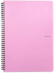 KARTON P+P Pastelini A5 60 lapos vonalas spirálfüzet Pink (8-072)