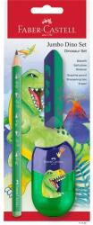 Faber-Castell Jumbo HB háromszögletű grafitceruza szett Dinoszaurusz (FC111529)
