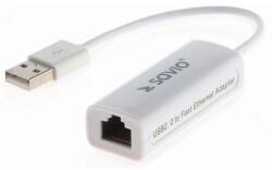 SAVIO USB UTP Átalakító Fehér 10cm CL-24 (CL-24)