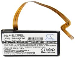 Cameron Sino Li-Ion akku 3.7V/700mAh, Microsoft G71C0006Z110 kompatibilis, FEKETE (CS-IPOD60ML)