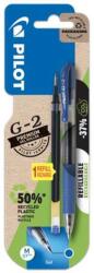 Pilot G-2 Zseléstoll 0.32 mm nyomógombos kék + betét
