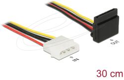 Delock SATA táp Molex Tápkábel Fehér 30cm 85513 (85513)