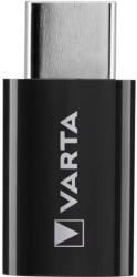 VARTA Micro USB 2.0 Type C Átalakító Fekete 30cm 57945101401 (57945101401)