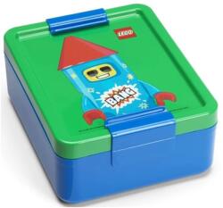 LEGO® Uzsonnás doboz tűzijáték figura mintás 1L kék zöld 40520800 (40520800)