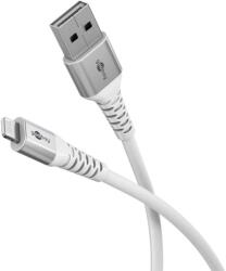 Goobay USB Lightning Töltő/adat Fehér 1m 74511 (74511)