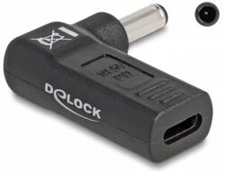 Delock Laptop töltőkábel adapter USB Type-C anya - Dell 4.5 x 3.0 mm apa 90° fokban hajlított (60007)