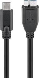 Goobay USB 3.0 Type C USB 3.0 Micro-B Átalakító Fekete 60cm 67995 (67995)