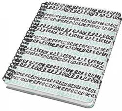Sigel Jolie Spirálfüzet 162x215 mm pontrácsos 60 lap keményfedeles Curly Mint (JN622)