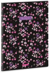 Ars Una Pearl Blossom A4 extra kapcsos kockás füzet Black (53123770)