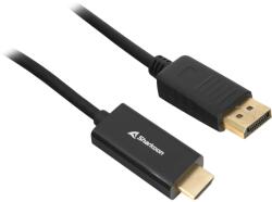 Sharkoon DisplayPort 1.2/1.2a HDMI 2.0 Átalakító Fekete 1m 4044951037667 (4044951037667)