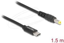 Delock Laptop töltőkábel USB Type-C apa - 5.5 x 2.5 mm apa (87978)