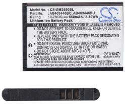 Cameron Sino Samsung GT-E1270 CAMERON SINO Li-Ion akku 3.7V/650mAh, Samsung AB463446BC kompatibilis, FEKETE (CS-SM2550SL)