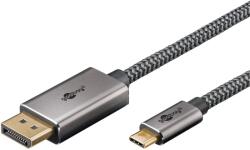 Goobay USB 3.0 Type C DisplayPort 1.2/1.2a Átalakító Fekete 2m 75708 (75708)