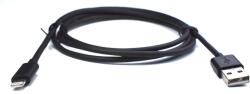  USB Lightning Töltő/adatkábel Fekete 1m AP-001-BK (AP-001-BH)