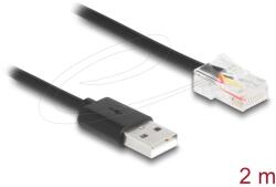 Delock USB RJ-50 Átalakító Fekete 2m 67016 (67016)