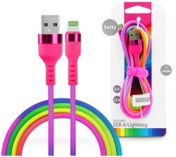 SETTY USB Lightning Töltő/adat Mintás 1.2m SE094162 (SE094162)