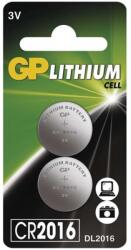 GP Batteries CR2016 Lithium gombelem (CR) 2db