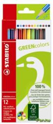  GREENcolors színesceruza készlet 12 darabos