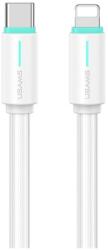 USAMS IPAD USAMS YU adatkábel Type-C - lightning, 100cm, FEHÉR (SJ735USB02)