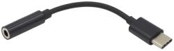 Gigapack audió adapter kábel 3.5mm jack aljzat - type-c fekete (GP-76533)