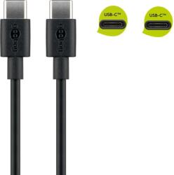 Goobay USB 2.0 Type C Összekötő Fekete 1m 66318 (66318)
