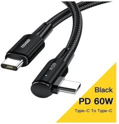 Essager Sunset USB-C / USB-C 2.0 3A 60W 2m hajlított kábel PES-035 (6975253971633)