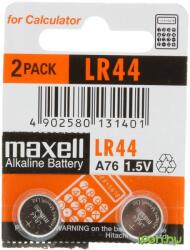 Maxell LR-44 alkáli gombelem (CR) 2db