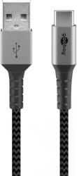 Goobay USB 2.0 Type C Átalakító Fekete 1m 49296 (49296)