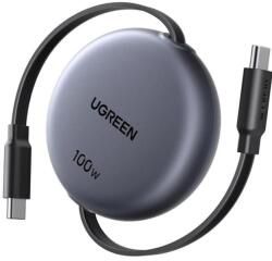 UGREEN USB-C behúzható visszatekerhető összekötő Fekete 1m SP113220 (SP113220)