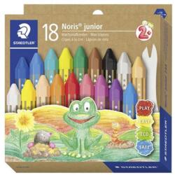 STAEDTLER Noris Junior vastag hatszögletű zsírkréta 18 különböző szín