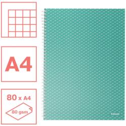 Esselte Colour Breeze spirálfüzet A4 kockás zöld (628477)