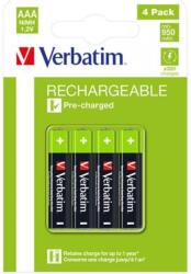 Verbatim Rechargeable NiMH mikro ceruza akku (AAA) 950mAh 4db (49514)