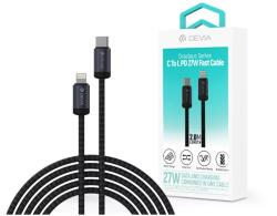 DEVIA USB 2.0 Type C Lightning Töltő/adat Fekete 2m ST108059 (ST108059)