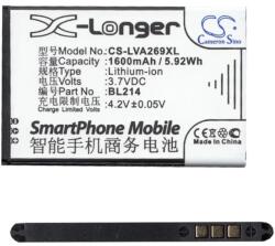 Cameron Sino Lenovo A369i CAMERON SINO Li-Ion akku 3.7V/1600mAh, Lenovo BL203 kompatibilis, FEKETE (CS-LVA269XL)