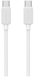 USAMS KY adatkábel Type-C - Type-C, 100cm, FEHÉR (SJ691USB02)