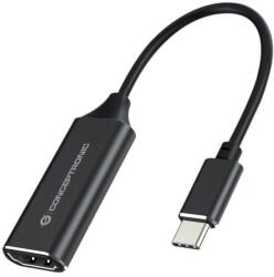 Conceptronic USB 2.0 Type C HDMI Átalakító Fekete 10cm ABBY03B (ABBY03B)