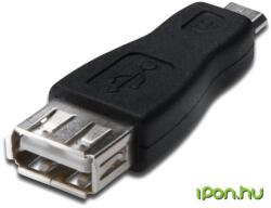 Akyga USB Micro USB Átalakító Fekete 5cm AK-AD-08 (AK-AD-08)